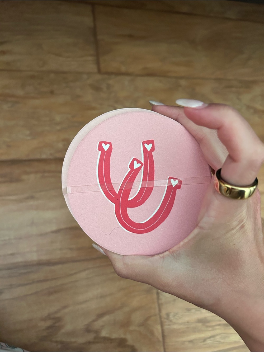 Pink cowgirl themed coasters